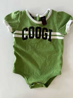 COOGI Vintage Infant Bodysuit 3-6 Months Baby Romper Short Sleeve, 100% Cotton